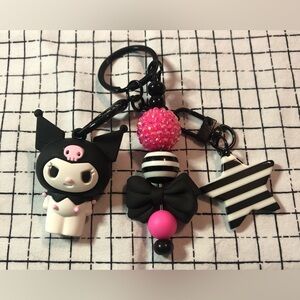Kuromi Handmade Keychain - Hello Kitty and Friends